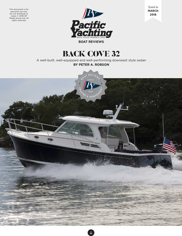 Back Cove 32 [Tested in 2018]