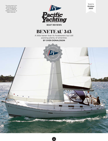 Beneteau 343 [Tested in 2005]