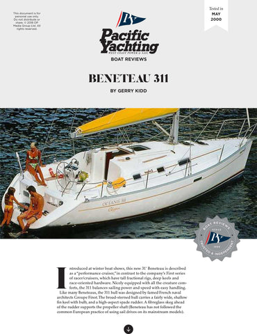 Beneteau 311 [Tested in 2000]