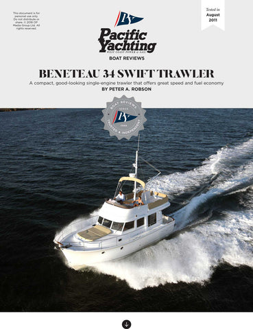 Beneteau 34 Swift Trawler [Tested in 2011]