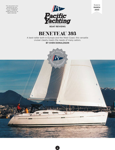 Beneteau 393 [Tested in 2003]