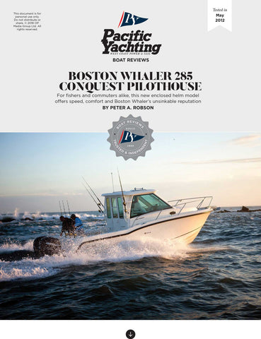 Boston Whaler 285 Conquest Pilothouse [Tested in 2012]