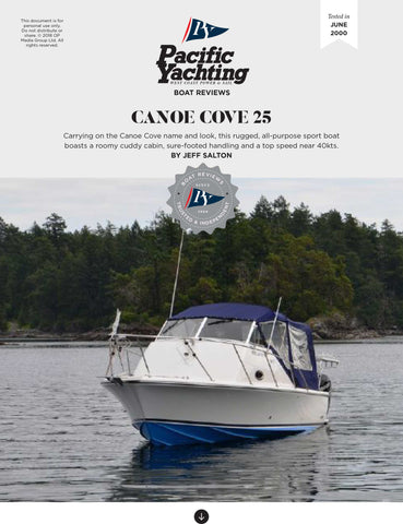 Canoe Cove 25 [Tested in 2000]