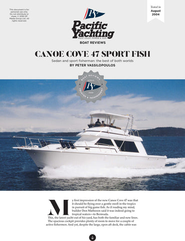 Canoe Cove 47 Sport Fish [Tested in 2004]