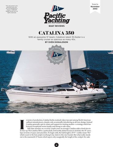 Catalina 350 [Tested in 2002]