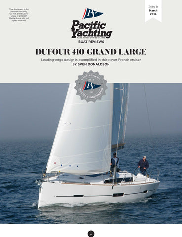Dufour 410 Grand Large [Tested in 2014]