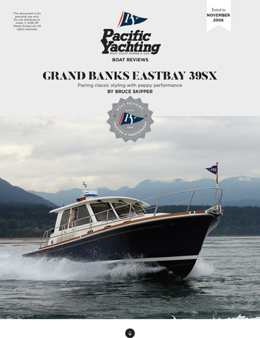 Grand Banks Eastbay 39SX [Tested in 2006]