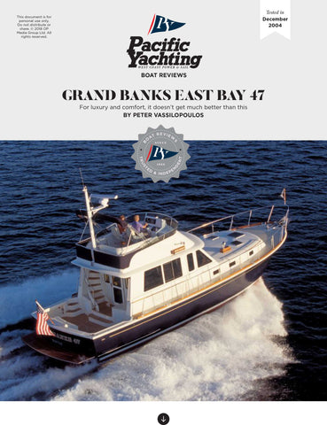 Grand Banks East Bay 47 [Tested in 2004]