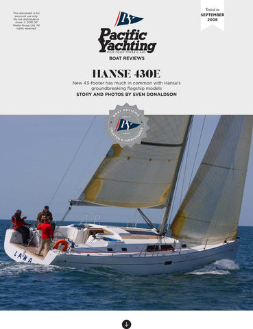 Hanse 430E [Tested in 2008]