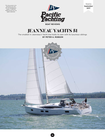Jeanneau Yachts 51 [Tested in 2017]
