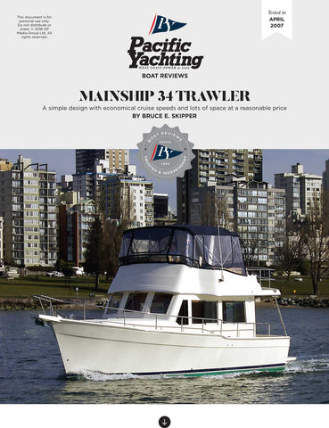 Mainship 34 Trawler [Tested in 2007]