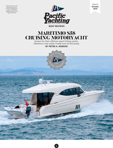 Maritimo S58 Cruising Motoryacht [Tested in 2015]