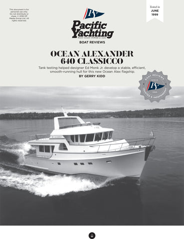 Ocean Alexander 640 Classicco [Tested in 1999]