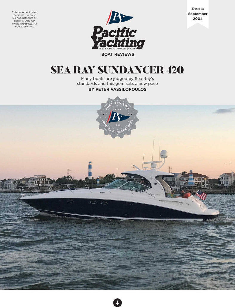 Sea Ray Sundancer 420 [Tested in 2004] – OP Media Group