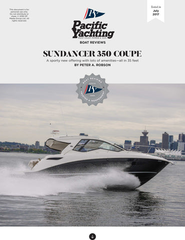 Sundancer 350 Coupe [Tested in 2017]
