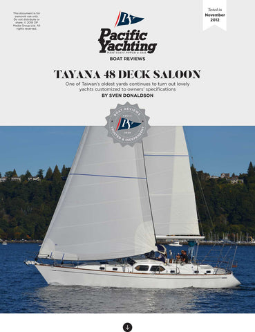 Tayana 48 Deck Saloon [Tested in 2012]