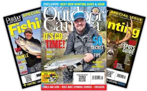 OUTDOOR CANADA MAGAZINE 1-YEAR SUBSCRIPTION- $10 WITH BC OUTDOORS SHOW TICKETS